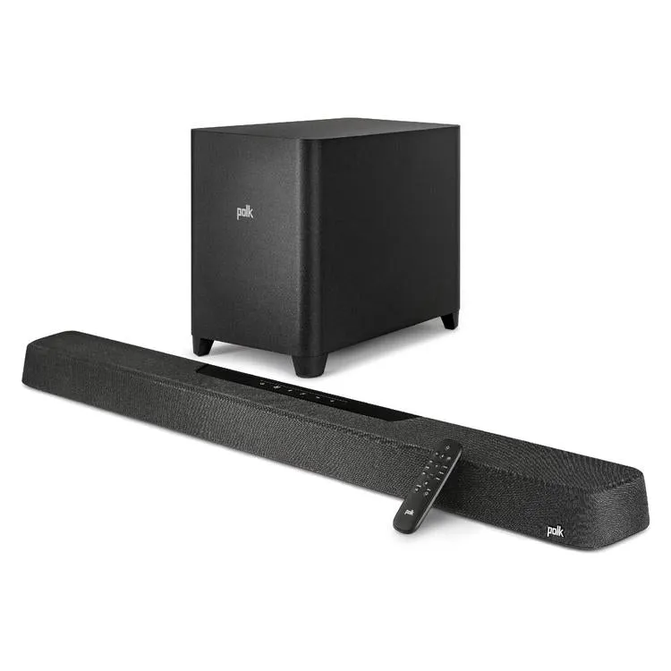 Polk MagniFi MAX AX | Système Cinéma maison 5.1.2 - Barre de son Max - 1 Caisson de graves 10" sans fil - Noir