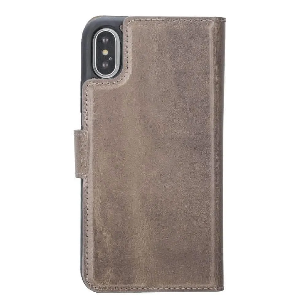 Premium Detachable Leather Wallet Case for Apple iPhone X Series by Bouletta