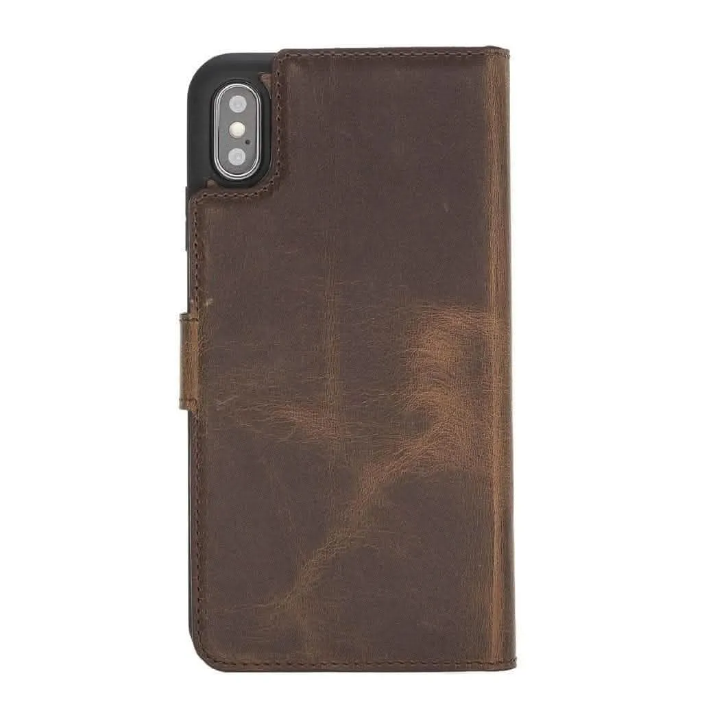 Premium Detachable Leather Wallet Case for Apple iPhone X Series by Bouletta