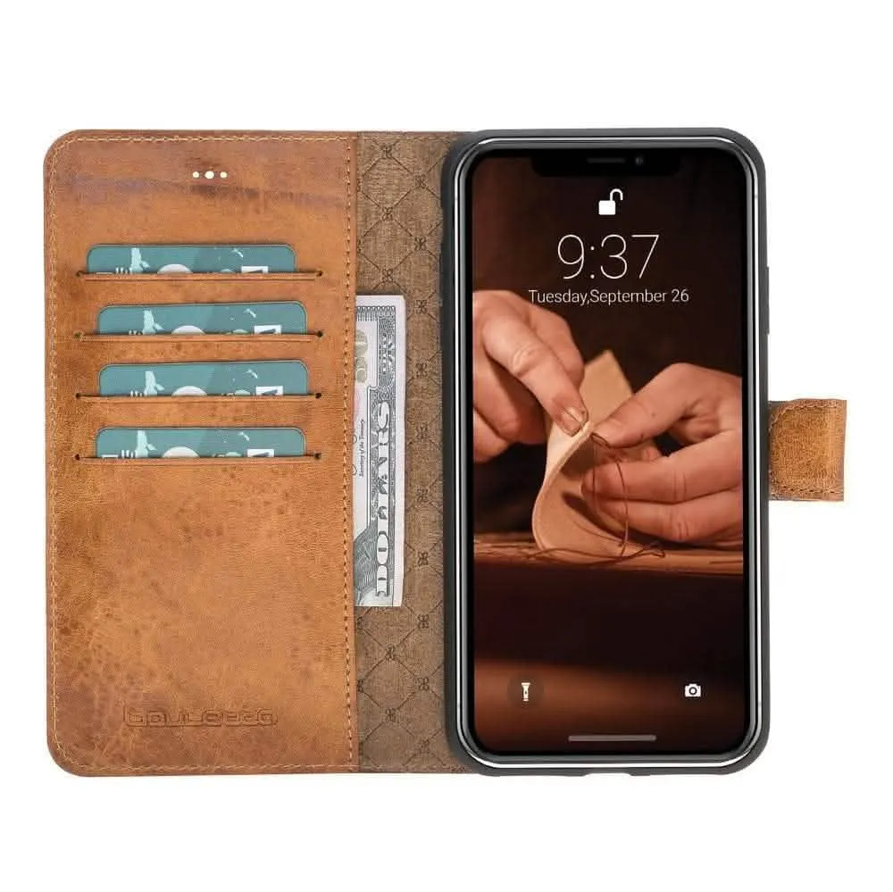 Premium Detachable Leather Wallet Case for Apple iPhone X Series by Bouletta