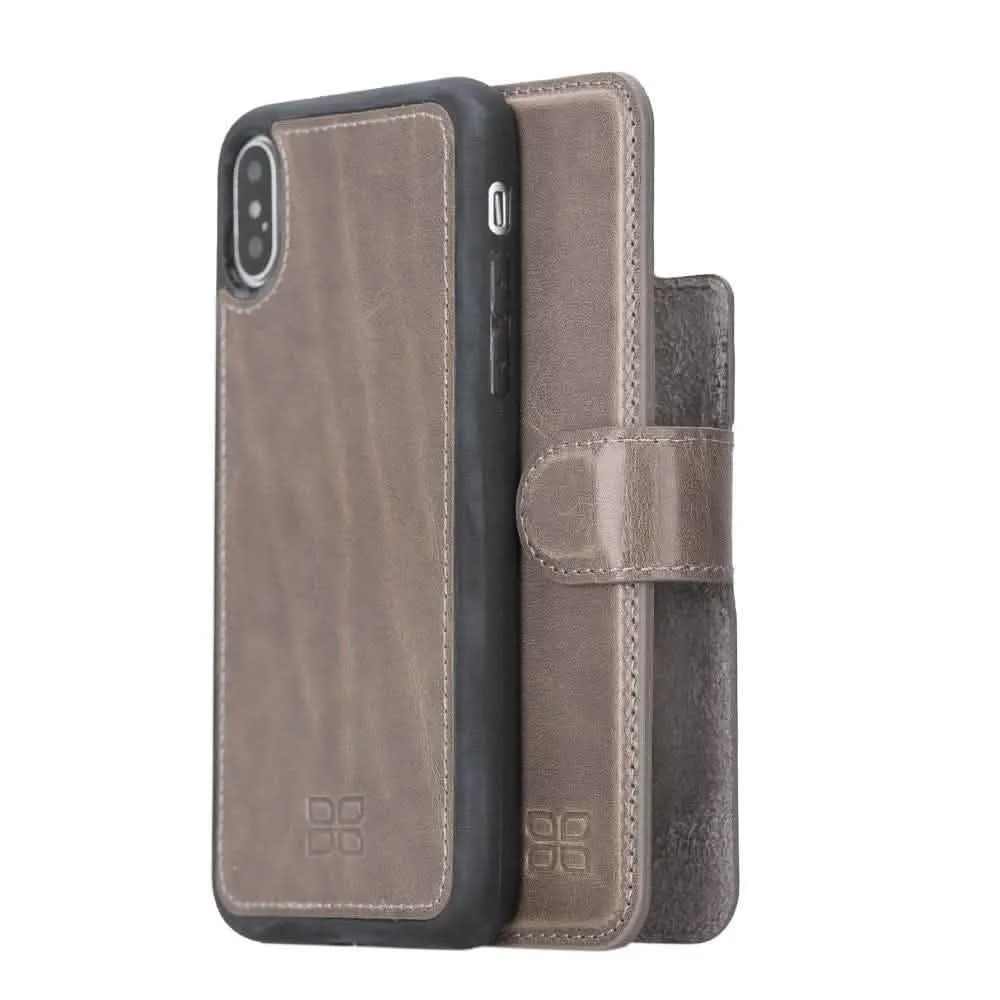 Premium Detachable Leather Wallet Case for Apple iPhone X Series by Bouletta