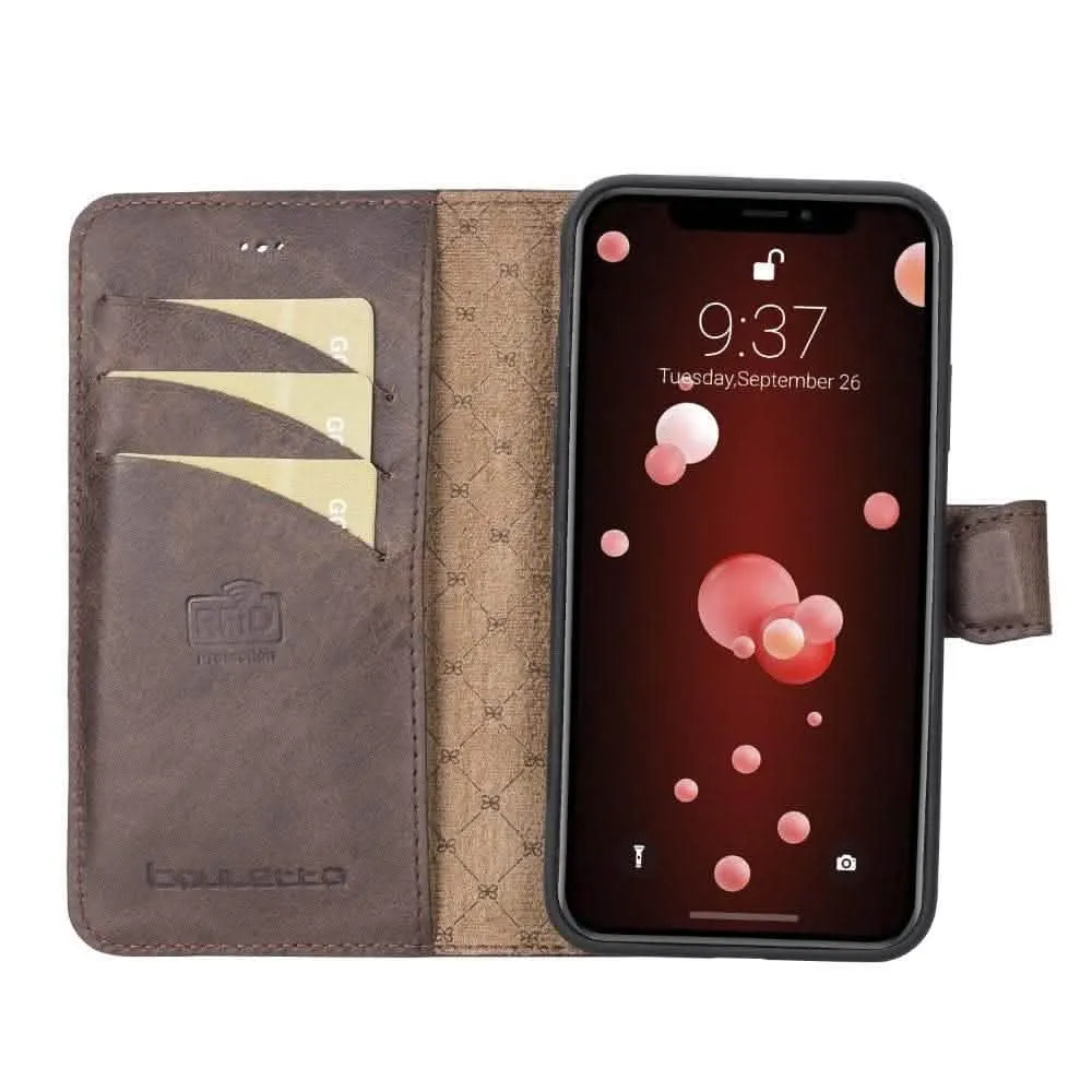 Premium Detachable Leather Wallet Case for Apple iPhone X Series by Bouletta