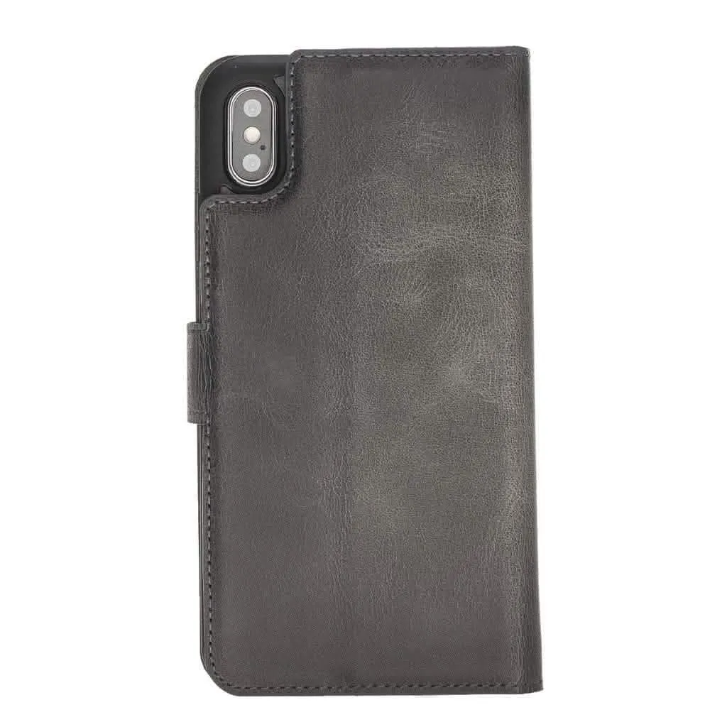 Premium Detachable Leather Wallet Case for Apple iPhone X Series by Bouletta