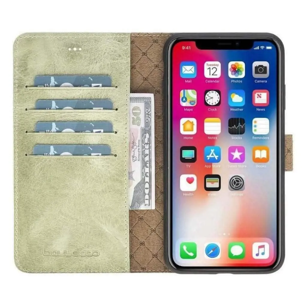 Premium Detachable Leather Wallet Case for Apple iPhone X Series by Bouletta