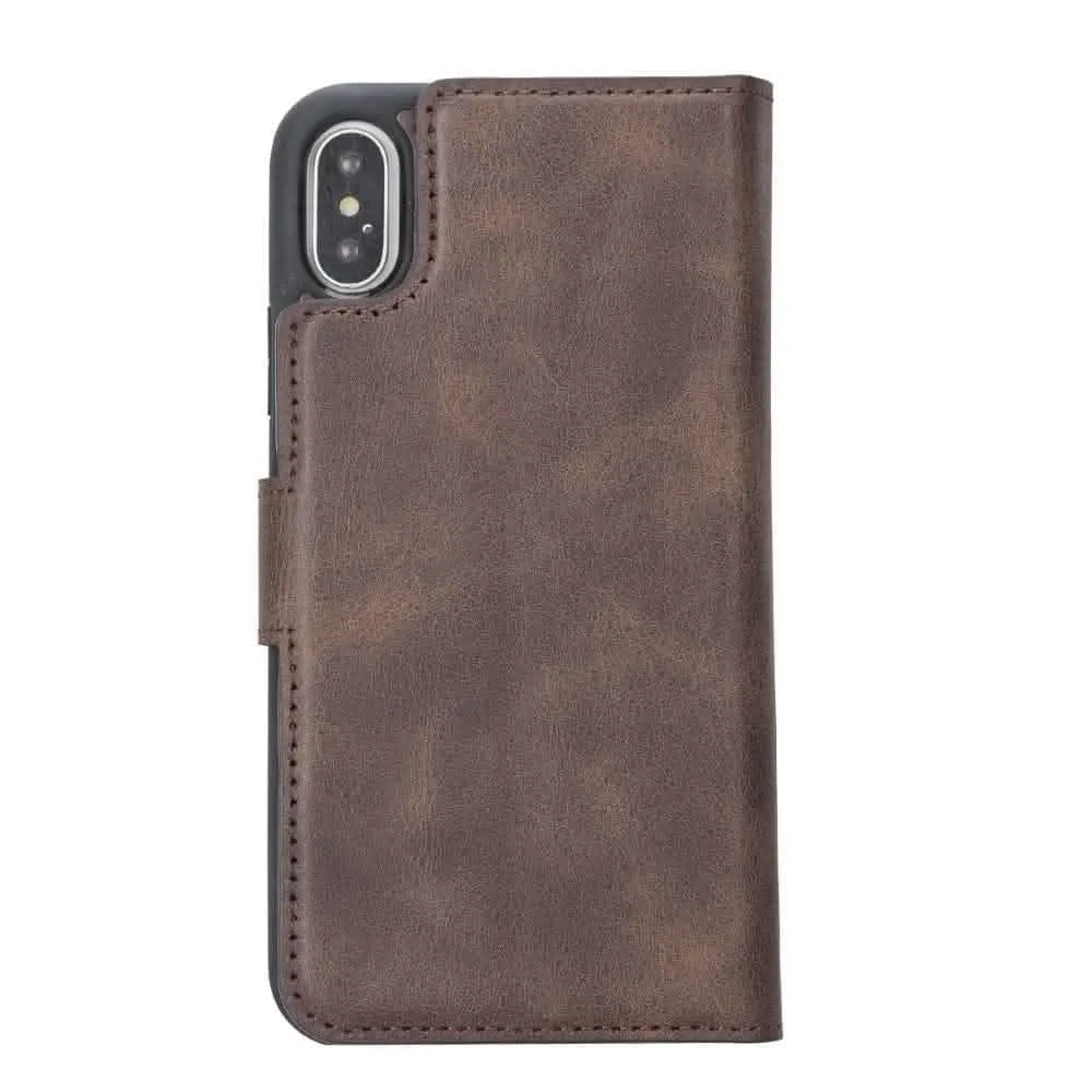 Premium Detachable Leather Wallet Case for Apple iPhone X Series by Bouletta