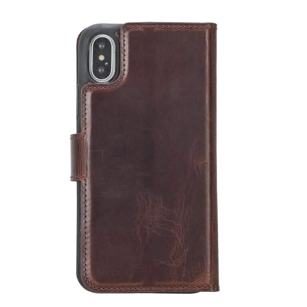 Premium Detachable Leather Wallet Case for Apple iPhone X Series by Bouletta