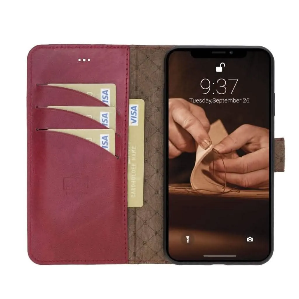 Premium Detachable Leather Wallet Case for Apple iPhone X Series by Bouletta