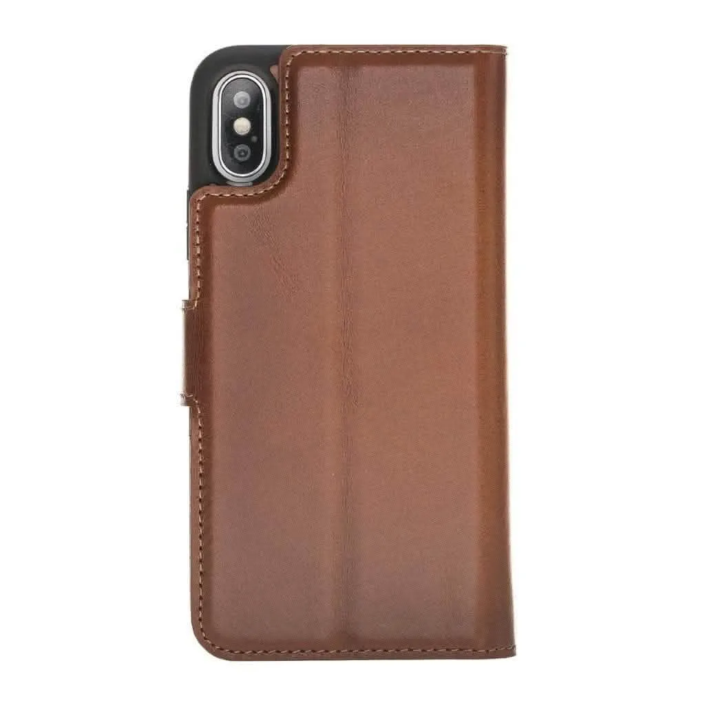 Premium Detachable Leather Wallet Case for Apple iPhone X Series by Bouletta