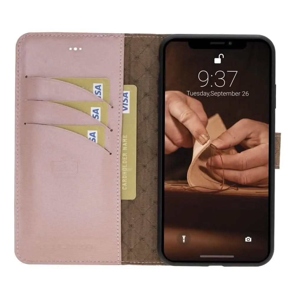 Premium Detachable Leather Wallet Case for Apple iPhone X Series by Bouletta