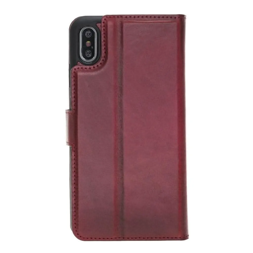 Premium Detachable Leather Wallet Case for Apple iPhone X Series by Bouletta