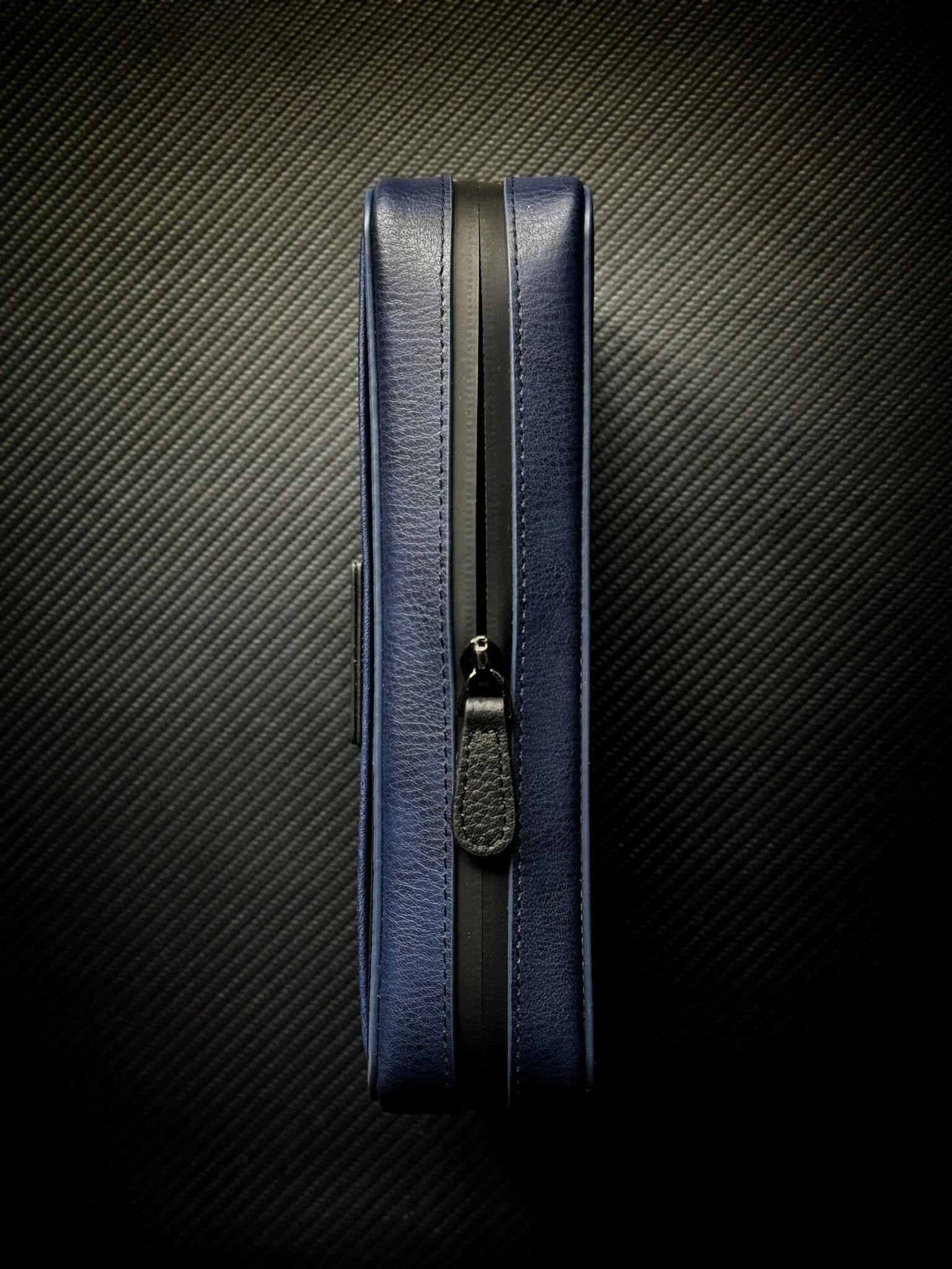 Project Carbon Cigar Case Blue Black Leather (Tectical Blue)(2024 VERSION)