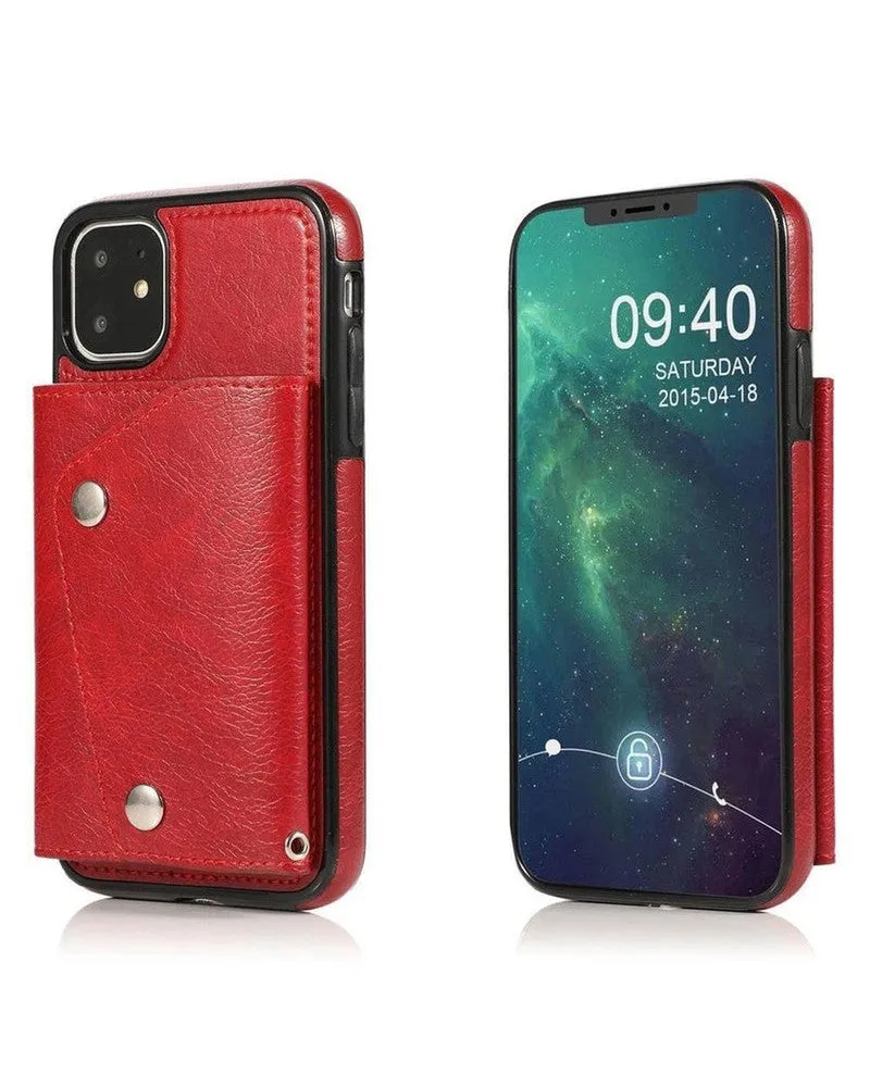 Red Vegan Leather | Wallet Case