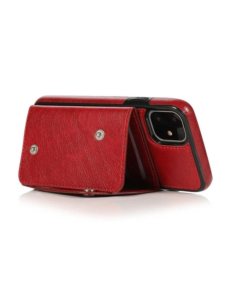 Red Vegan Leather | Wallet Case