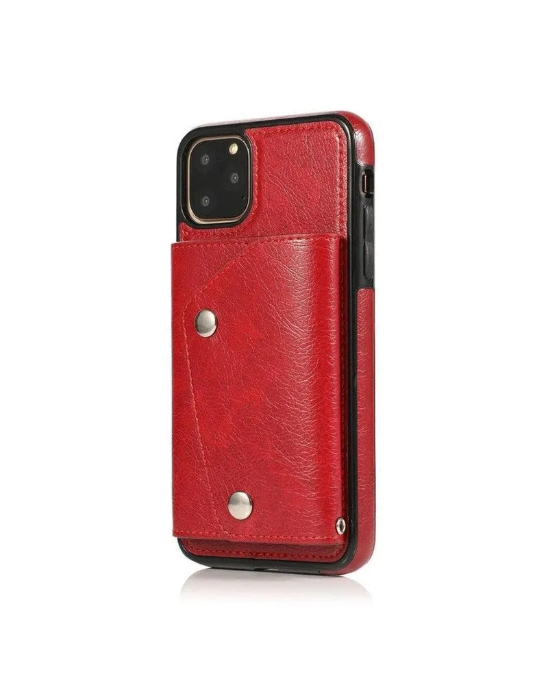 Red Vegan Leather | Wallet Case