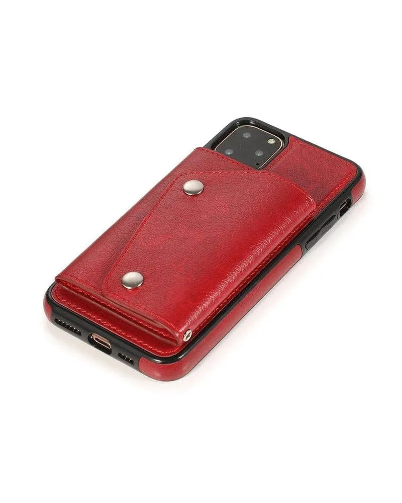 Red Vegan Leather | Wallet Case