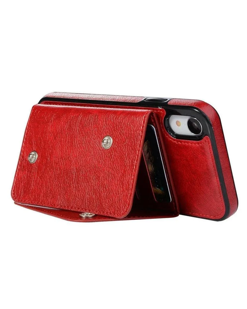 Red Vegan Leather | Wallet Case