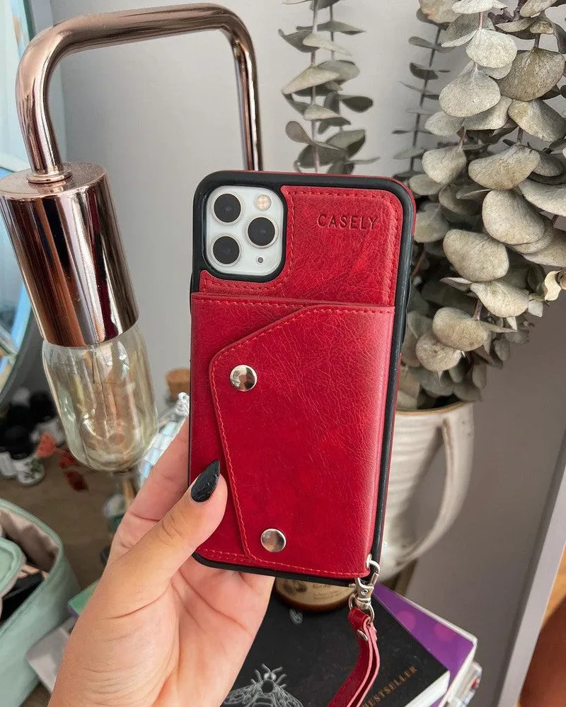 Red Vegan Leather | Wallet Case