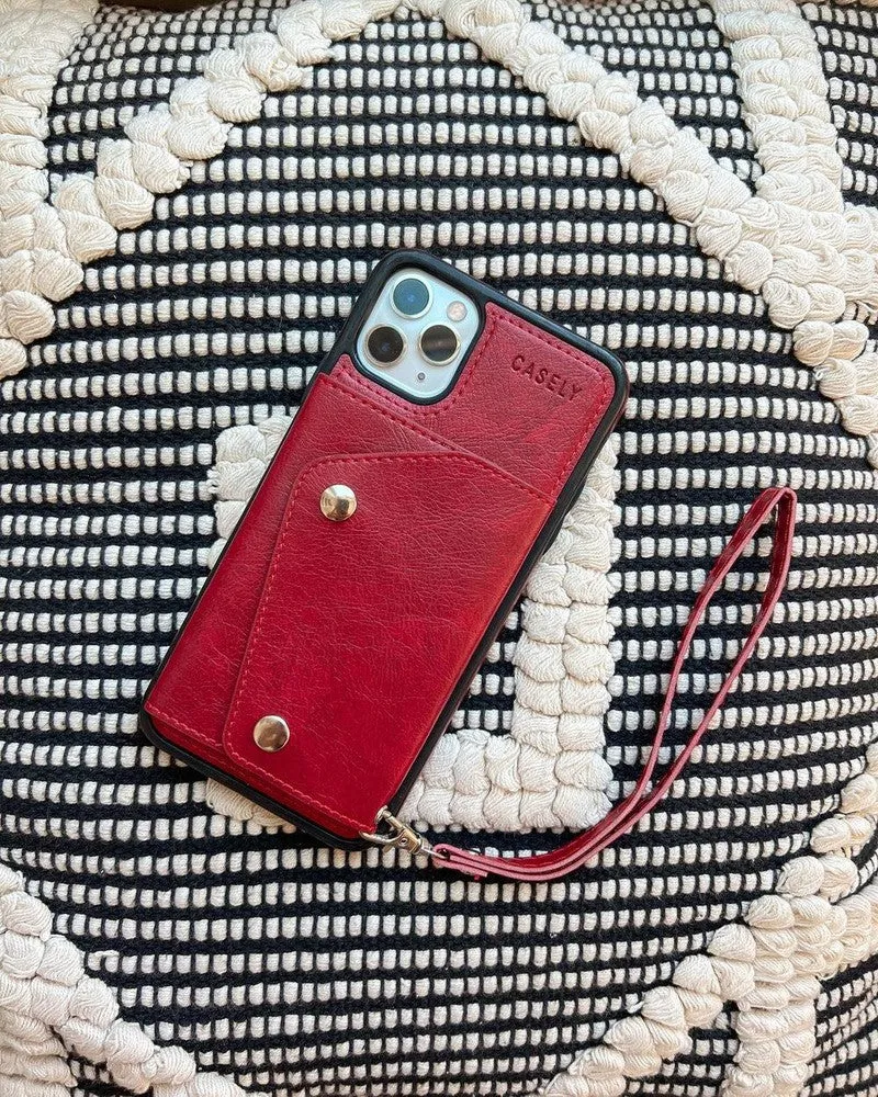 Red Vegan Leather | Wallet Case