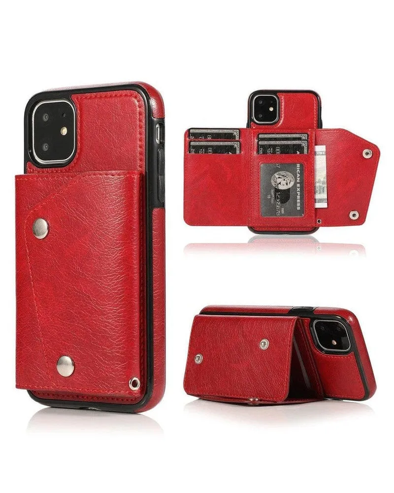 Red Vegan Leather | Wallet Case