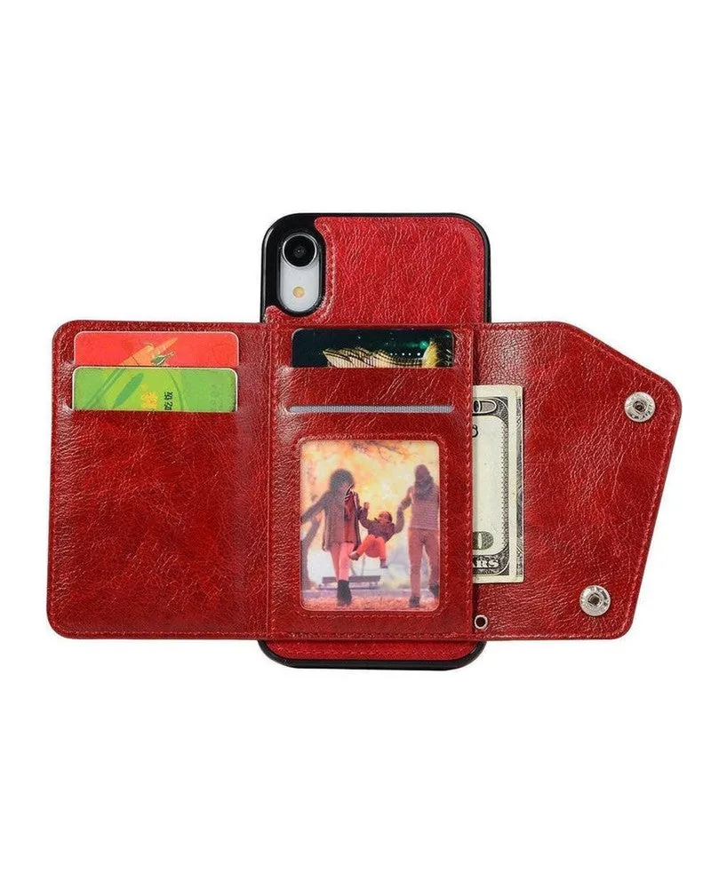 Red Vegan Leather | Wallet Case