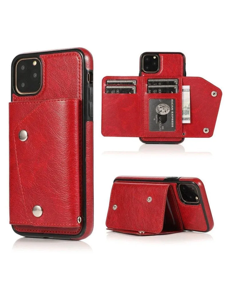 Red Vegan Leather | Wallet Case