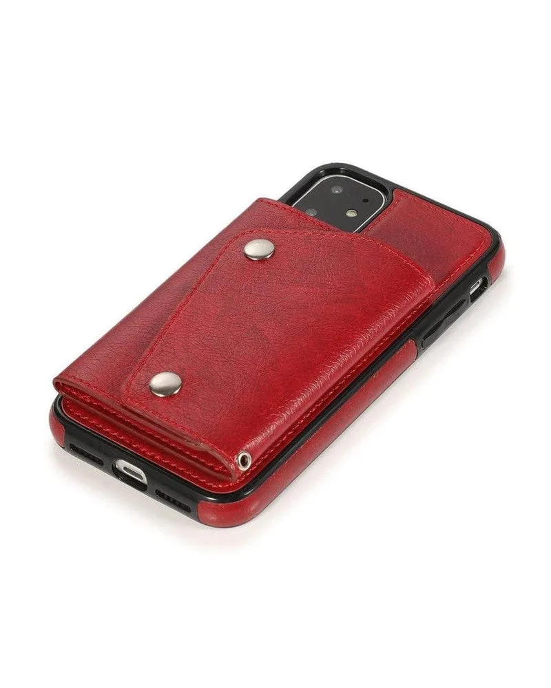 Red Vegan Leather | Wallet Case