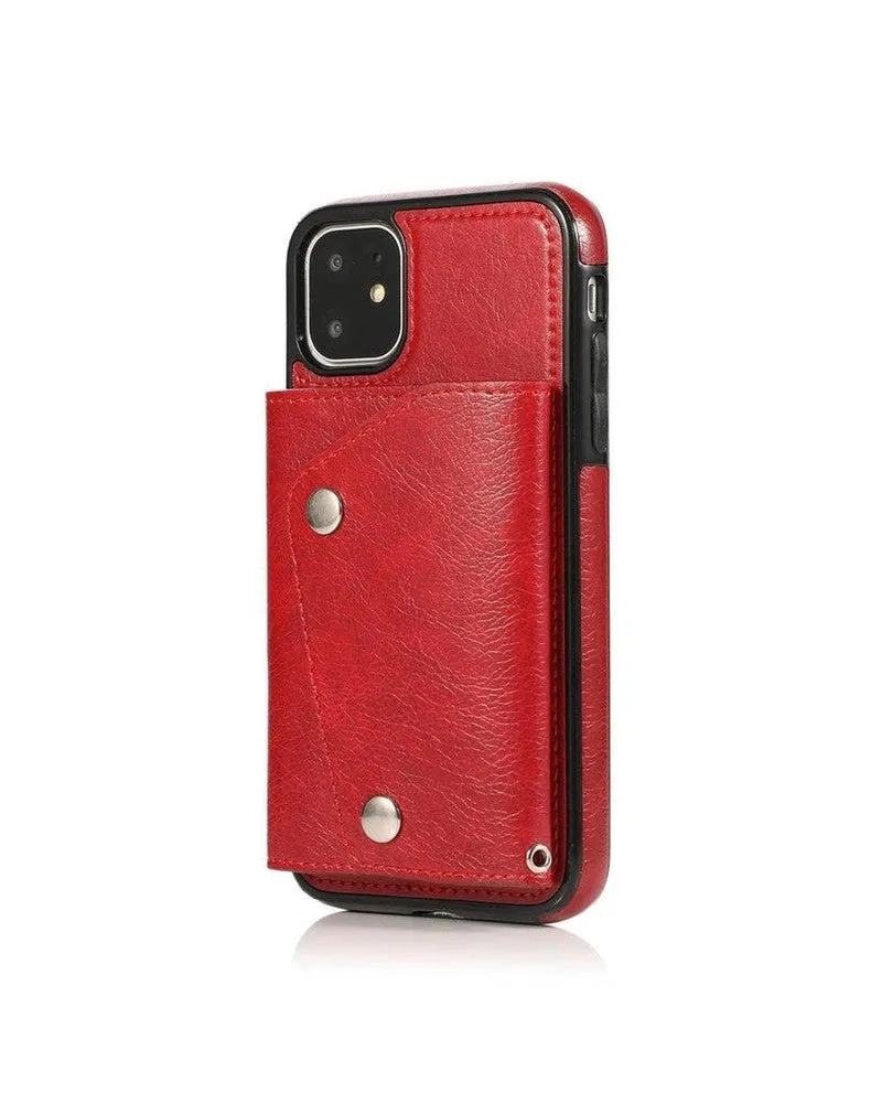 Red Vegan Leather | Wallet Case