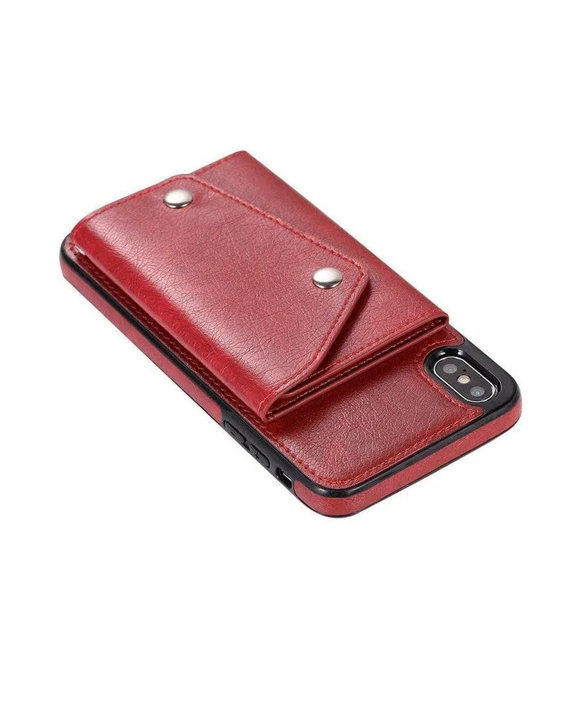 Red Vegan Leather | Wallet Case