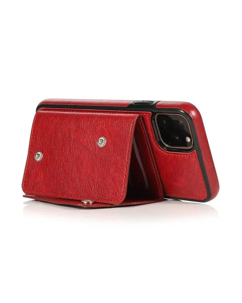 Red Vegan Leather | Wallet Case