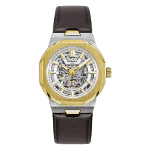 Rotary Skeleton Men's Gold Watch GS05496/06