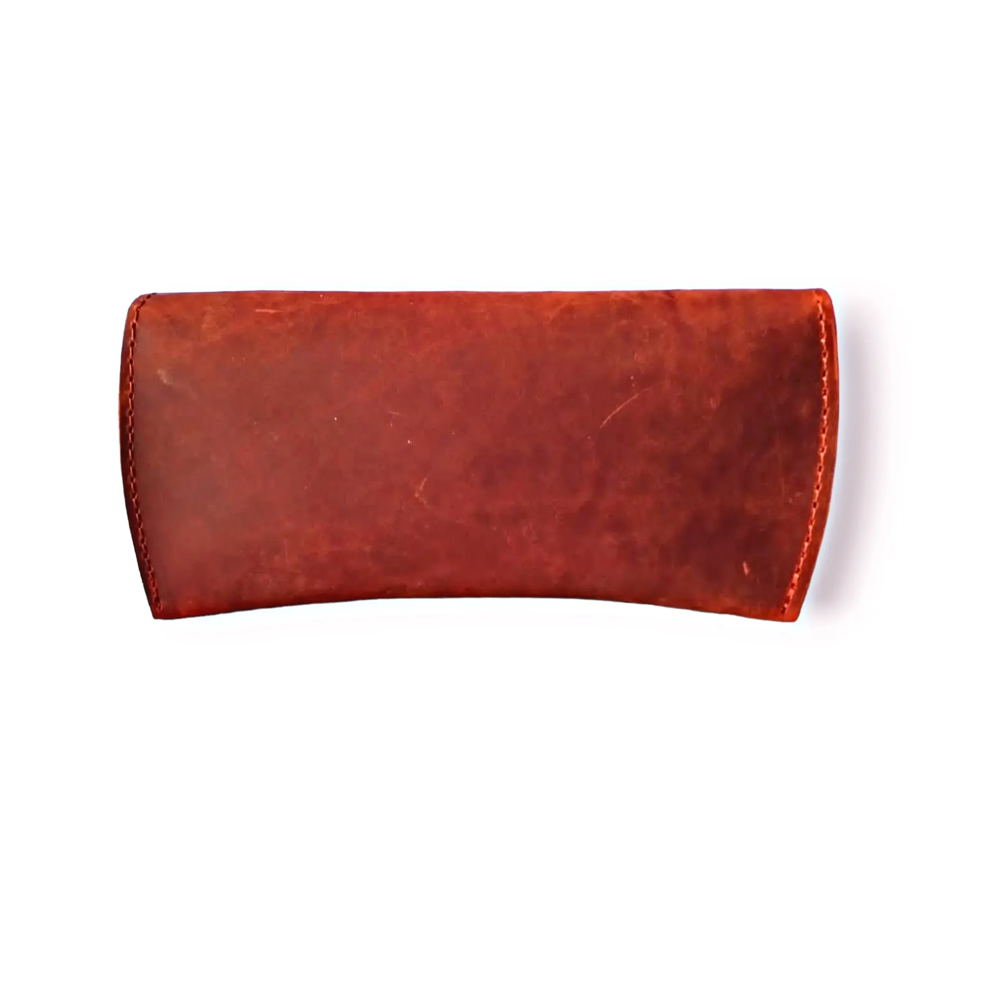 Rust Leather Glasses Cover