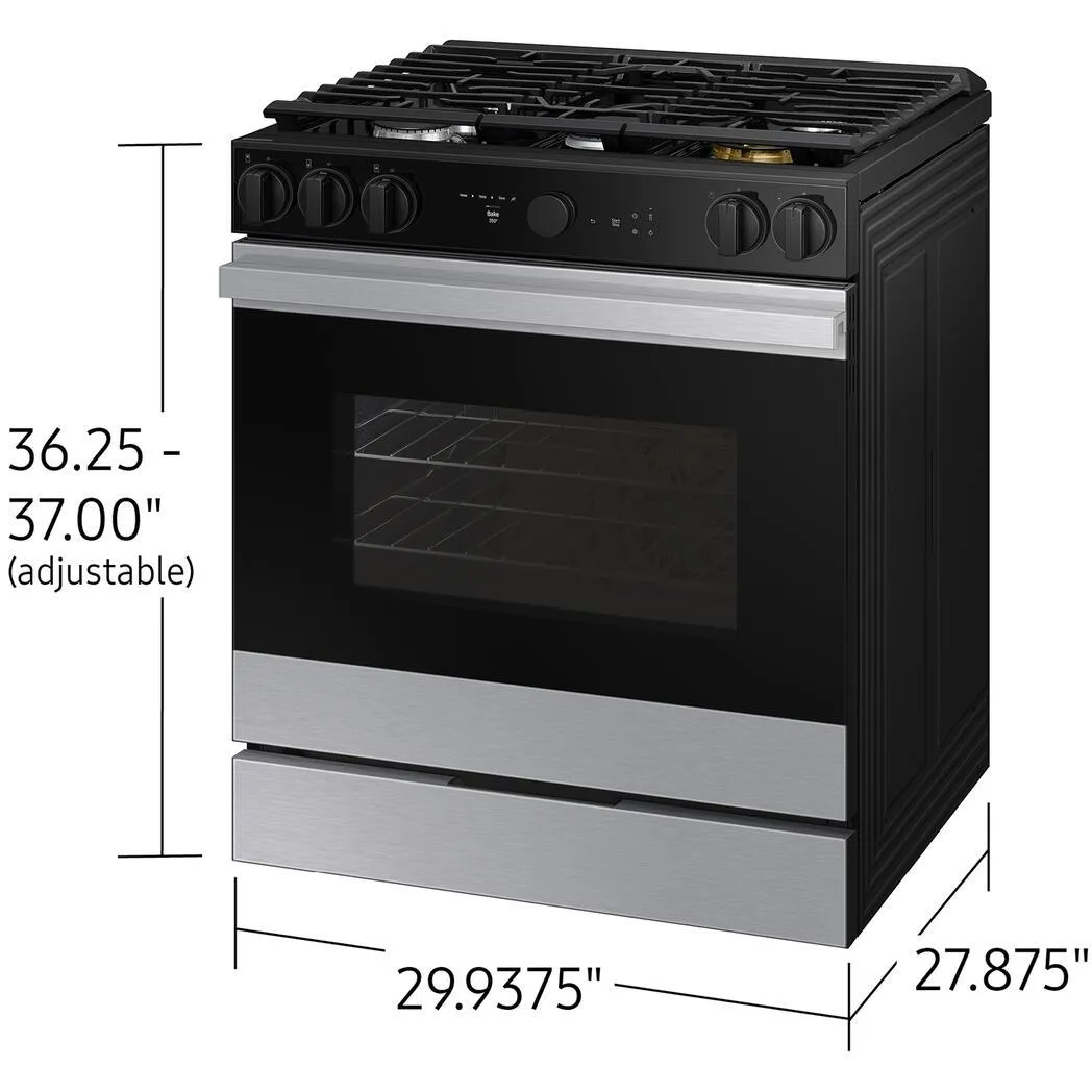 Samsung 6.0 cu. ft. Bespoke Smart Slide-In Gas Range NSG6DG8500SR/AA