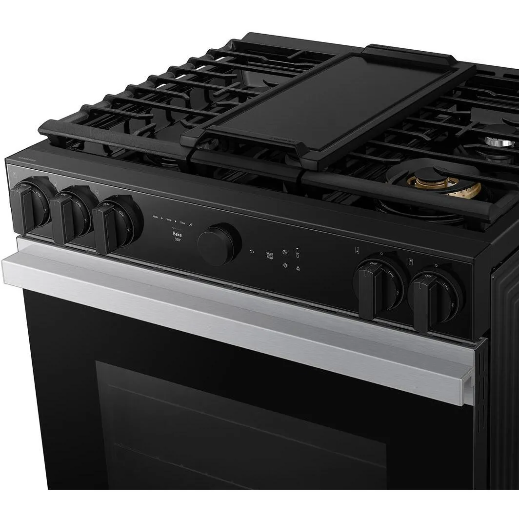 Samsung 6.0 cu. ft. Bespoke Smart Slide-In Gas Range NSG6DG8500SR/AA