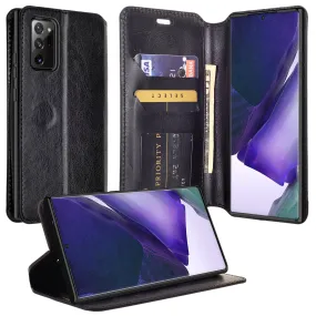 Samsung Galaxy Note 20 Ultra Case, Galaxy Note 20 Ultra Wallet Case, Pu Leather Wallet Case [Kickstand] with ID & Credit Card Slots for Galaxy Note 20 Ultra  - Black