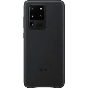 Samsung Galaxy S20 Ultra 5G Case - Leather Back Case - Black