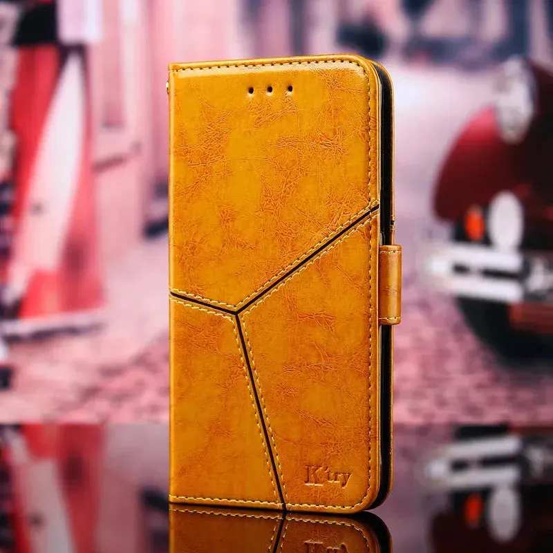 Samsung S10 creative Leather Protective  phone case