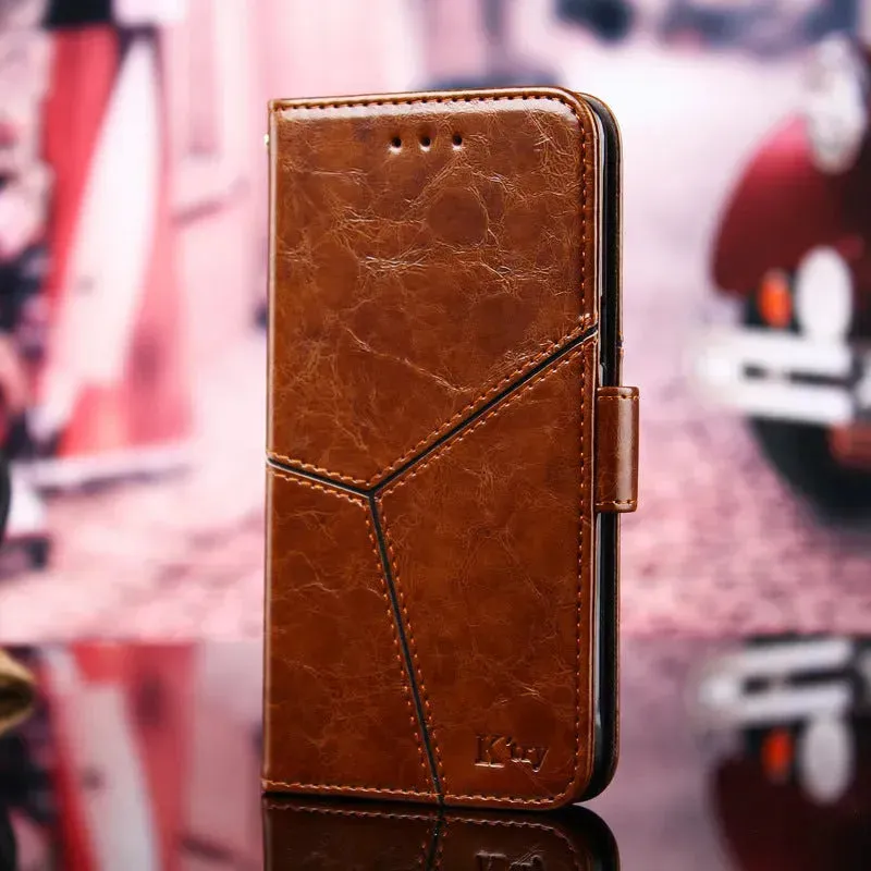 Samsung S10 creative Leather Protective  phone case