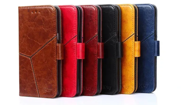 Samsung S10 creative Leather Protective  phone case