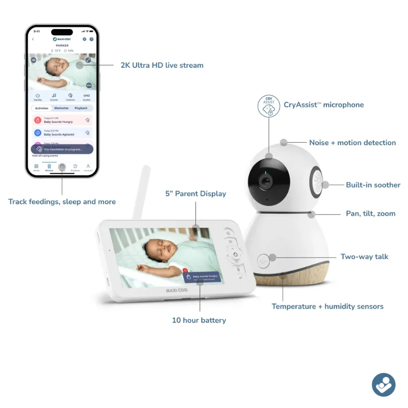 See Pro 360 Baby Monitor with Cry Assist