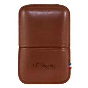 S.T. Dupont Brown Leather Line 2 Lighter Case