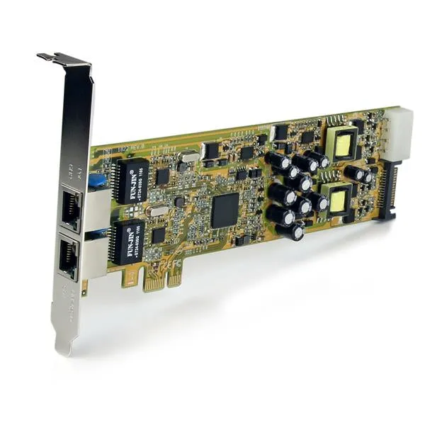 Startech.Com Dual Port Pci Express Gigabit Ethernet Network Card Adapter - 2 Port Pcie Nic 10/100/100 Server Adapter Wit