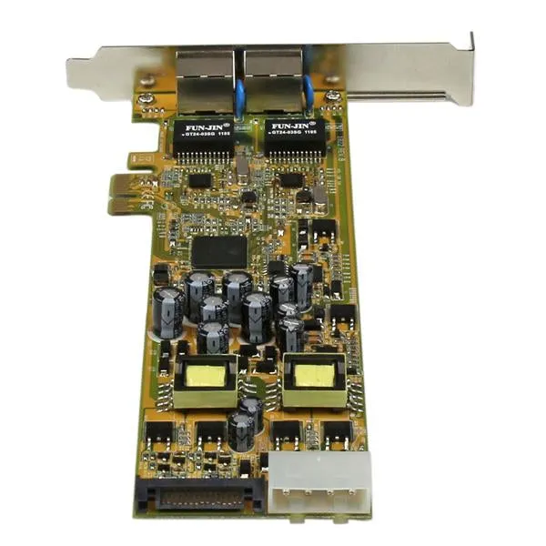 Startech.Com Dual Port Pci Express Gigabit Ethernet Network Card Adapter - 2 Port Pcie Nic 10/100/100 Server Adapter Wit