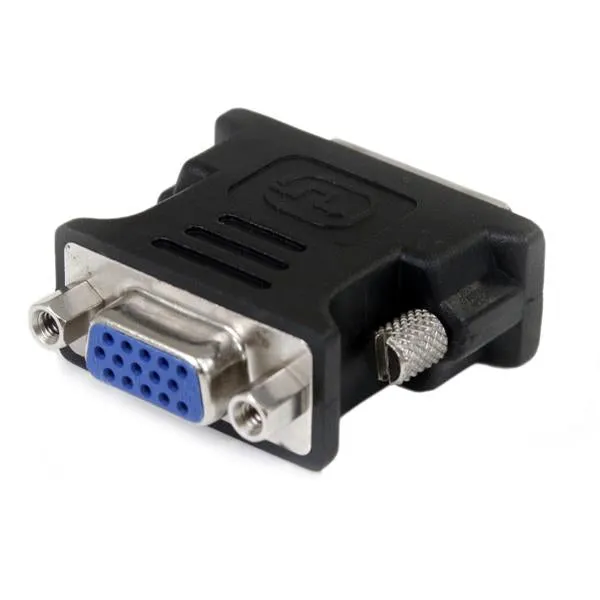 Startech.Com Dvi To Vga Cable Adapter - Black - M/F - Dvi-I To Vga Converter Adapter (Dvivgamfbk) - Vga Adapter - Dvi-I