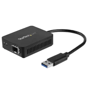 Startech.Com Usb 3.0 To Fiber Optic Converter - Compact Usb To Open Sfp Adapter - Usb To Gigabit Network Adapter - Usb 3