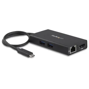 Startech.Com Usb-C Multiport Adapter - Usb-C/Hdmi/Usb 3.0/Rj45 - 9.6 Cm