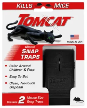 Tomcat 0361510 2-Pack Mouse Mice Snap Trap - Quantity of 12