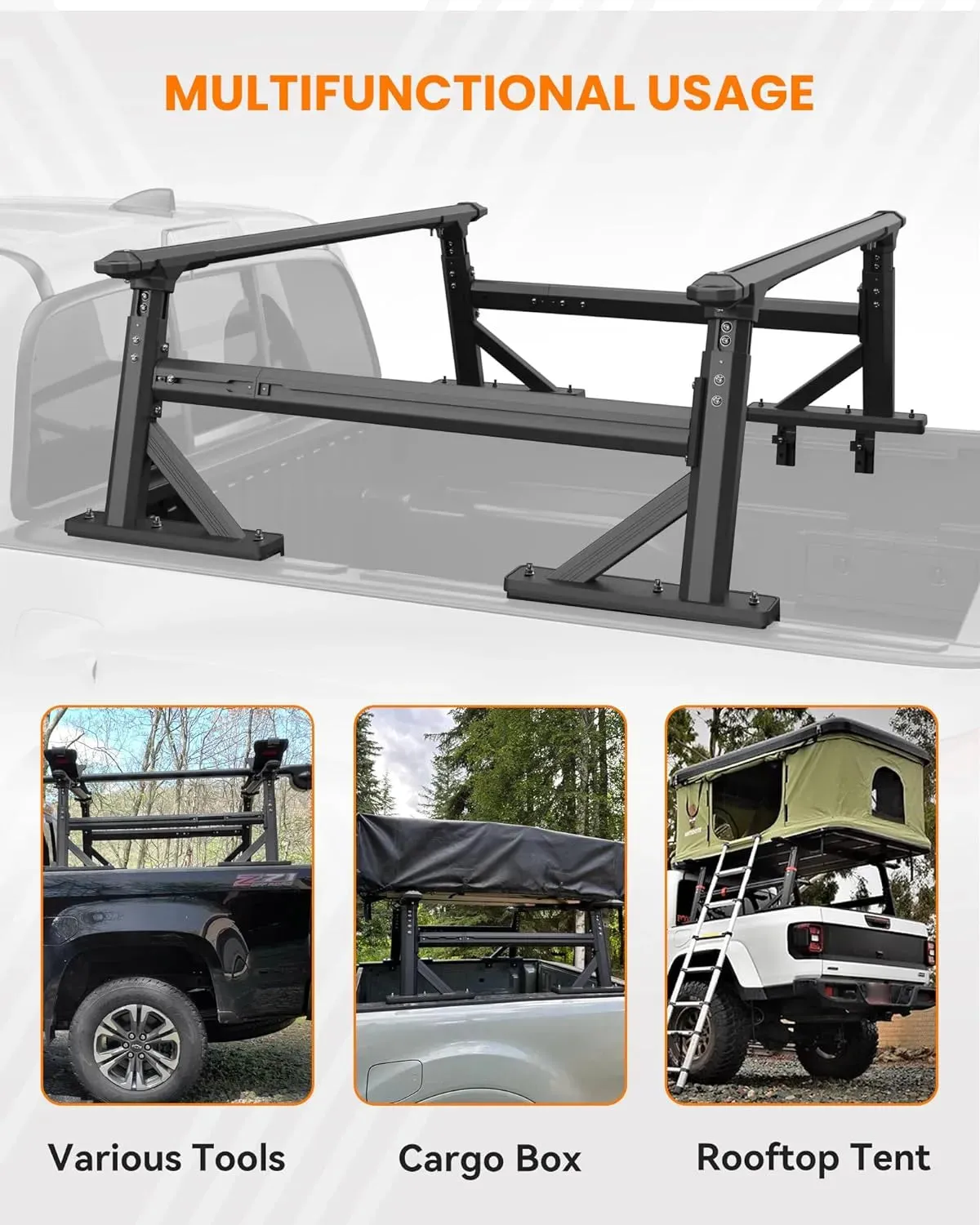 Truck Bed Rack for Truck w/Inner Rail System