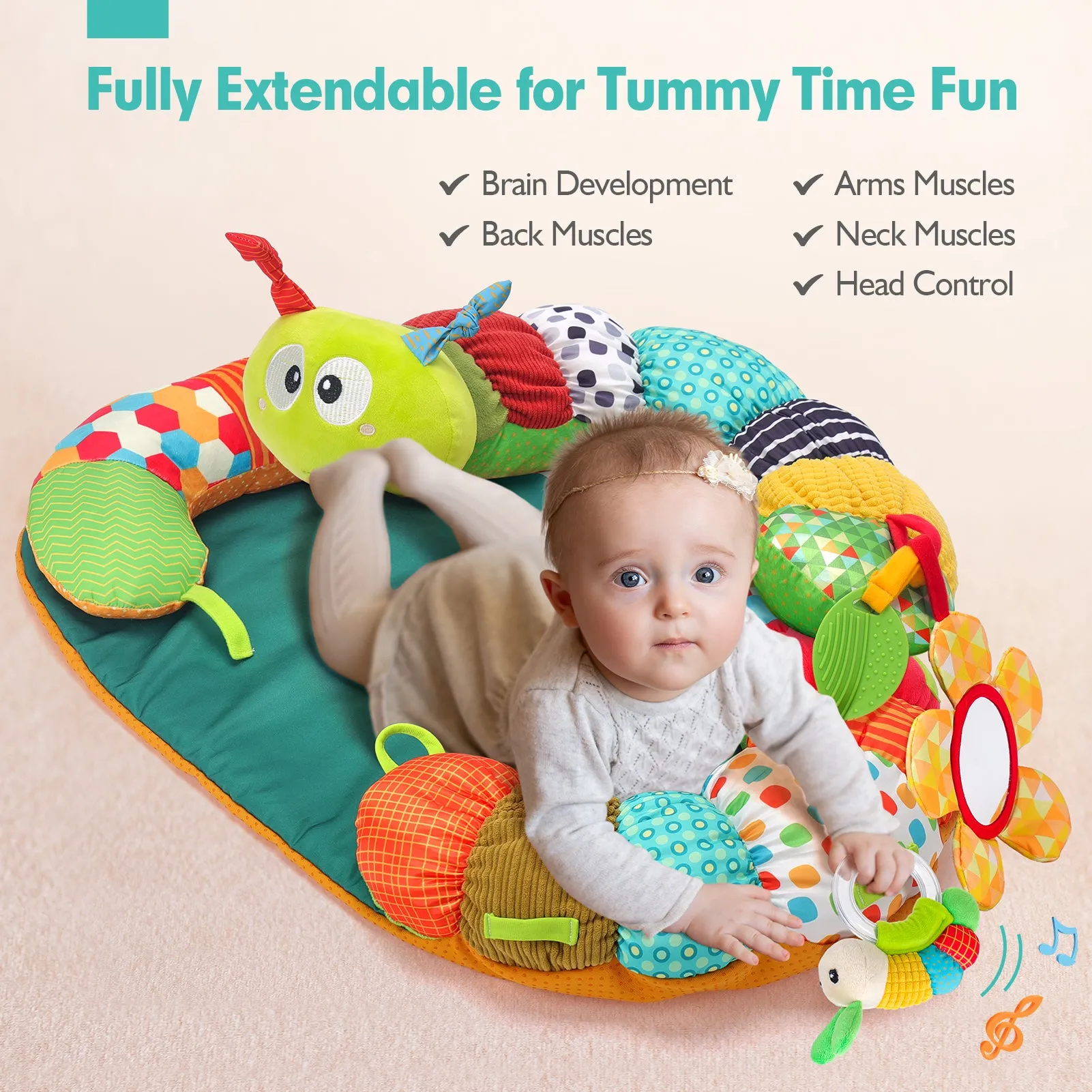 Tummy Time Activity Playmat & Seated Support Toys