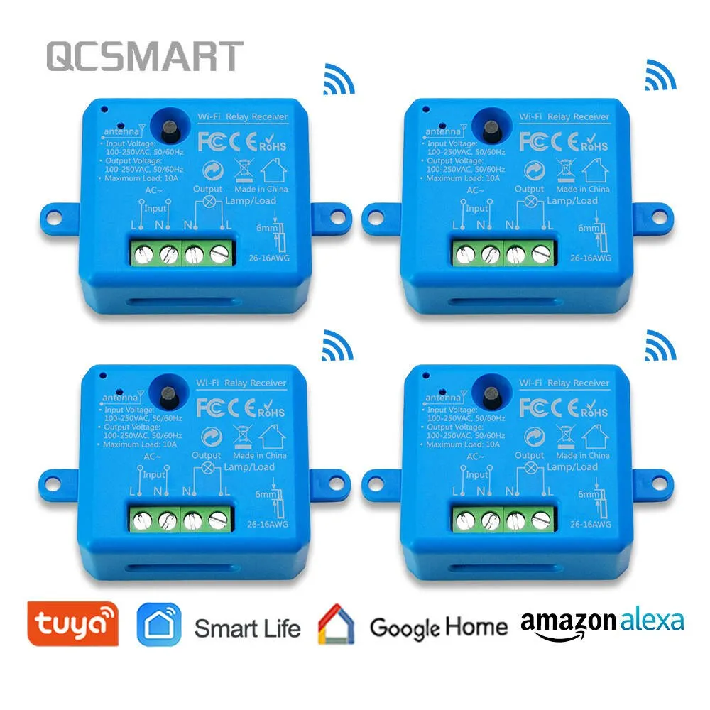 Tuya Smart Life Tiny WiFi Switch Socket Module DIY Smart Light and Socket Google Home Echo Alexa Voice Control Remote Control