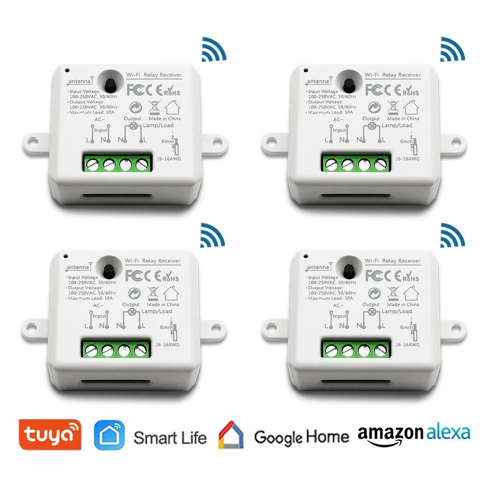 Tuya Smart Life Tiny WiFi Switch Socket Module DIY Smart Light and Socket Google Home Echo Alexa Voice Control Remote Control